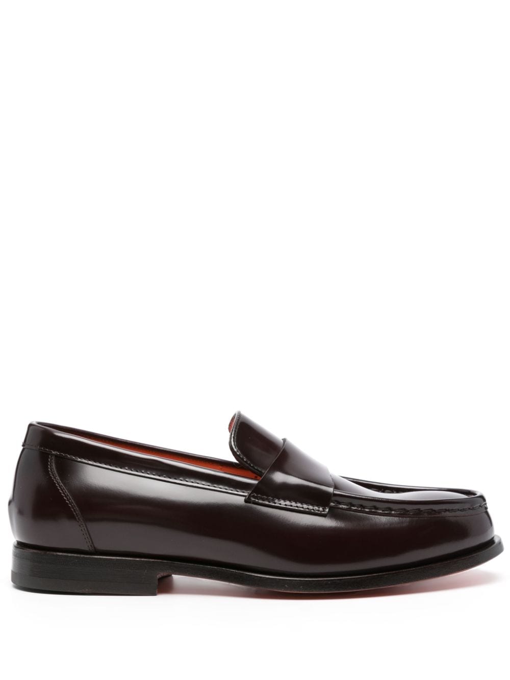 Santoni Laife round-toe loafers - Purple von Santoni