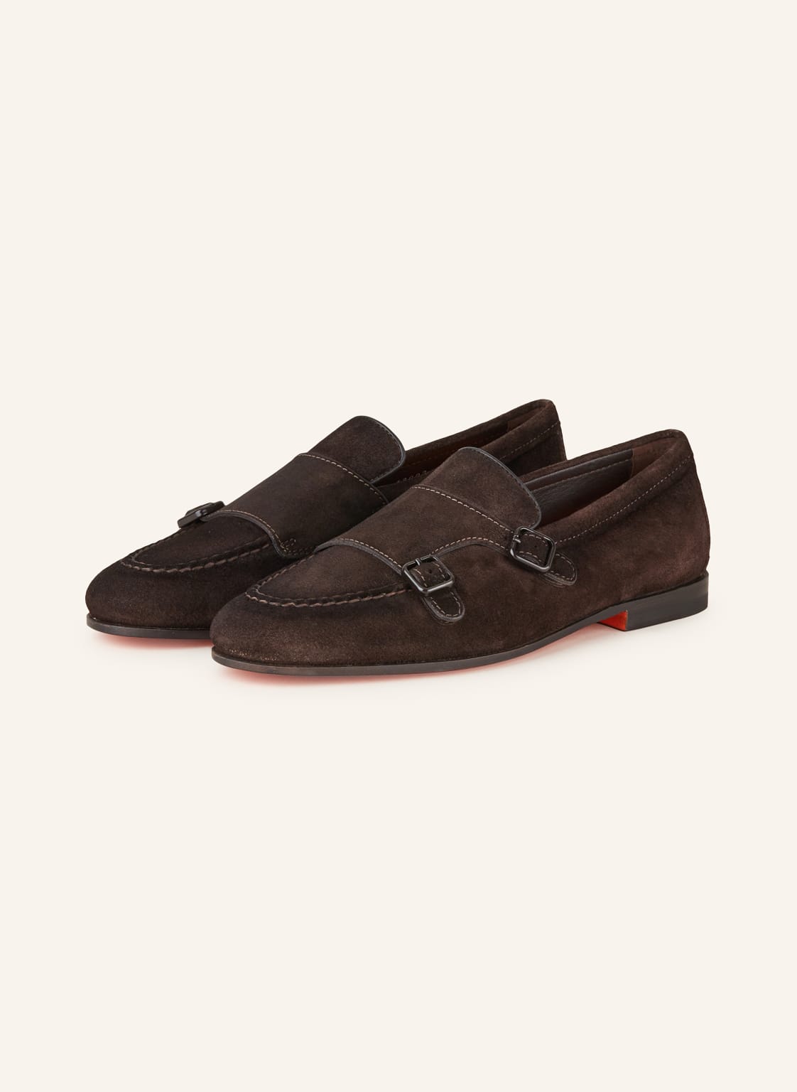 Santoni Double-Monks braun von Santoni