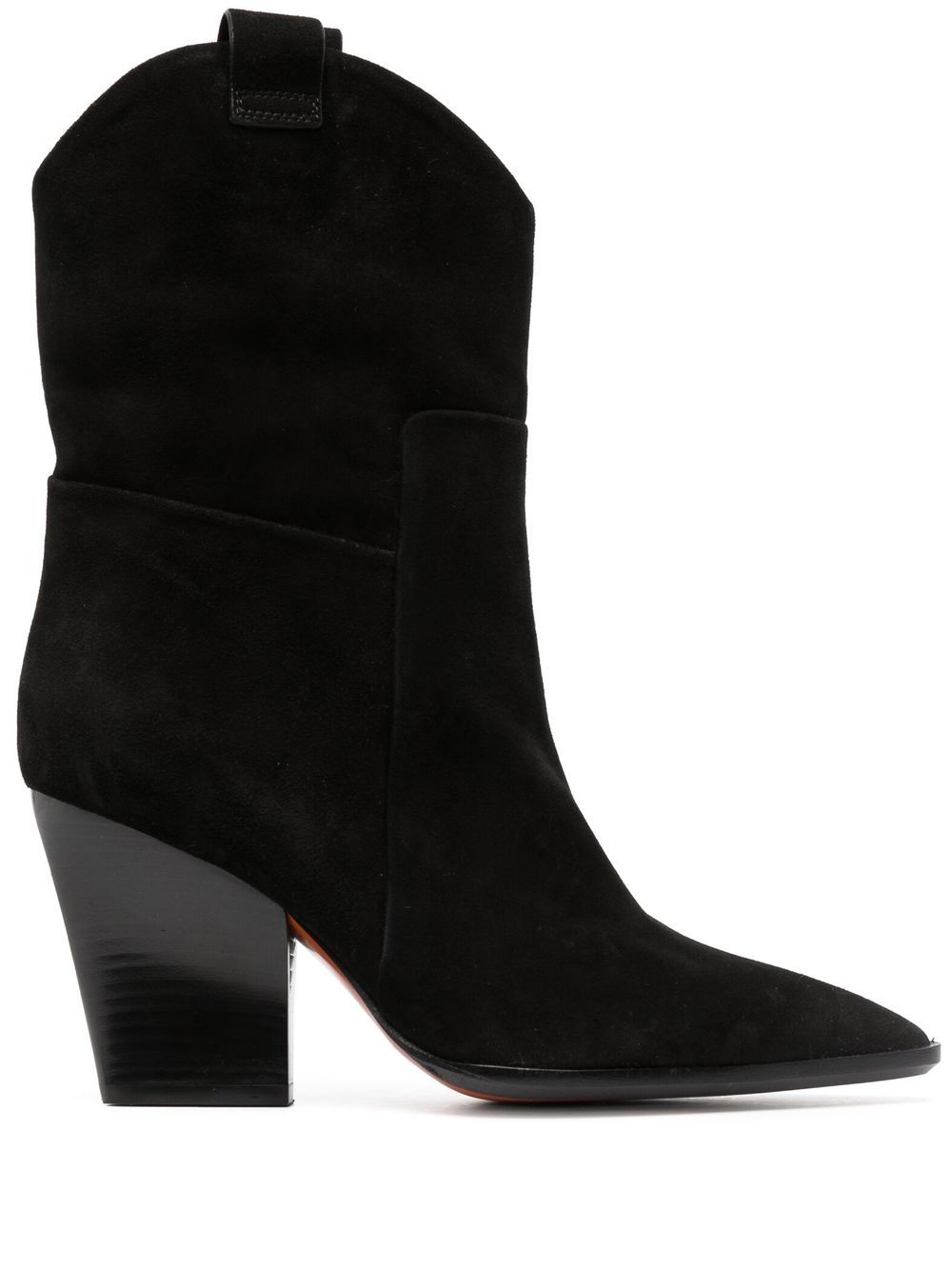 Santoni Western 90mm ankle boots - Black von Santoni