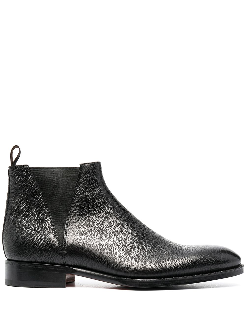 Santoni almond toe ankle boots - Black von Santoni