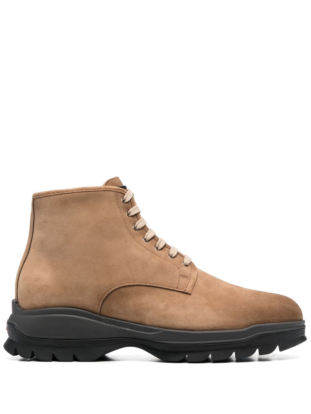 Santoni ankle lace-up fastening boots - Brown von Santoni