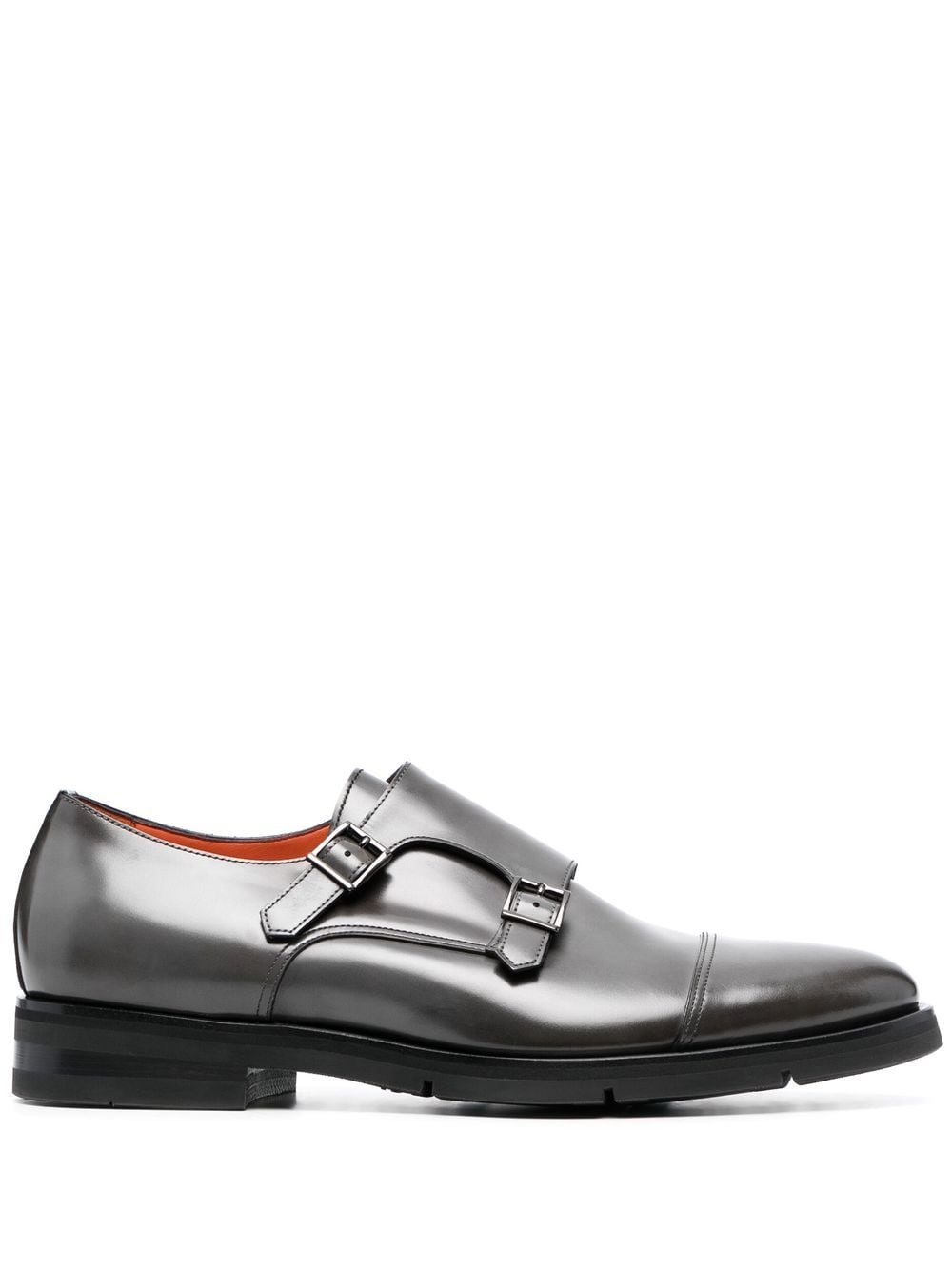 Santoni buckled leather shoes - Grey von Santoni