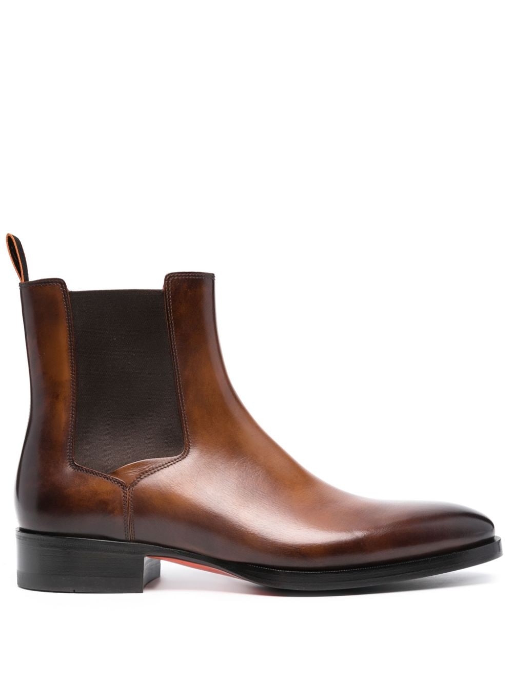 Santoni leather Chelsea boots - Brown von Santoni