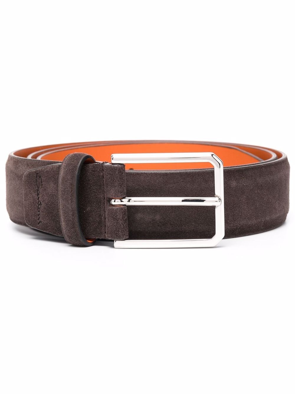 Santoni classic buckle belt - Brown von Santoni