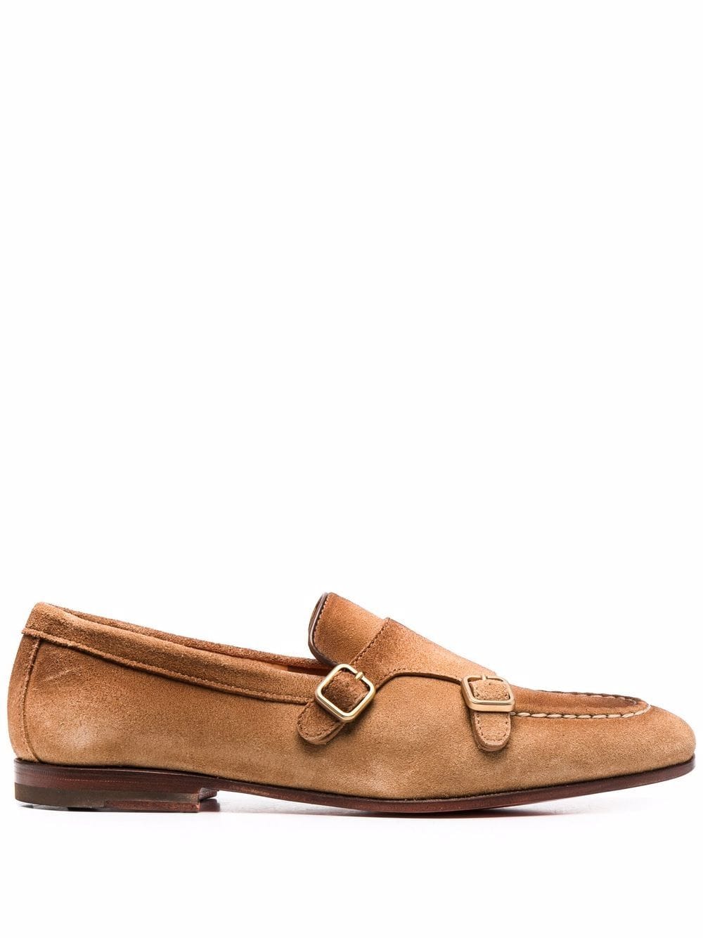 Santoni double-buckle monk shoes - Brown von Santoni
