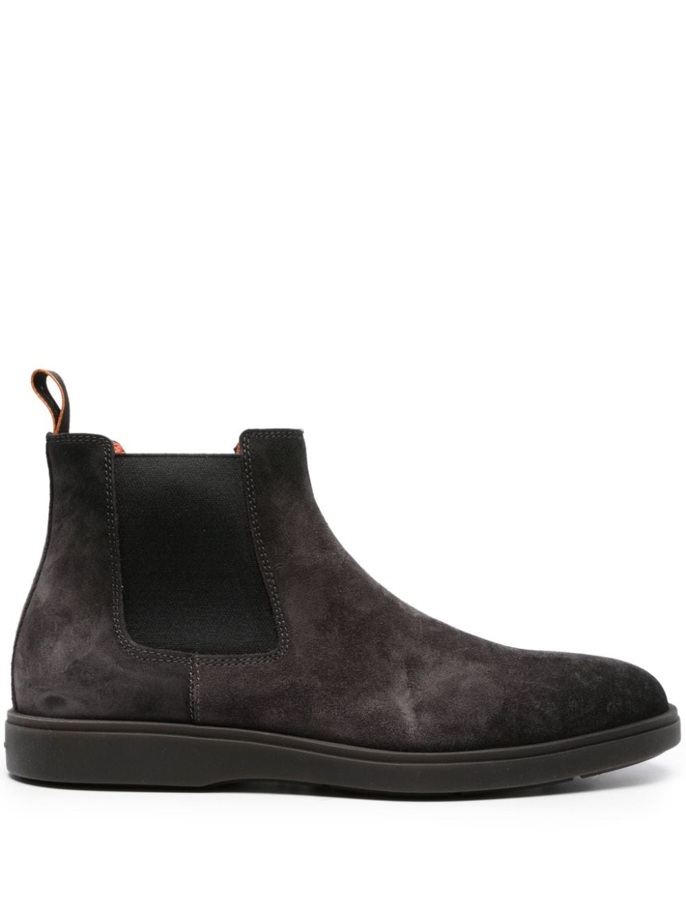 Santoni elasticated-panel suede chelsea boots - Grey von Santoni