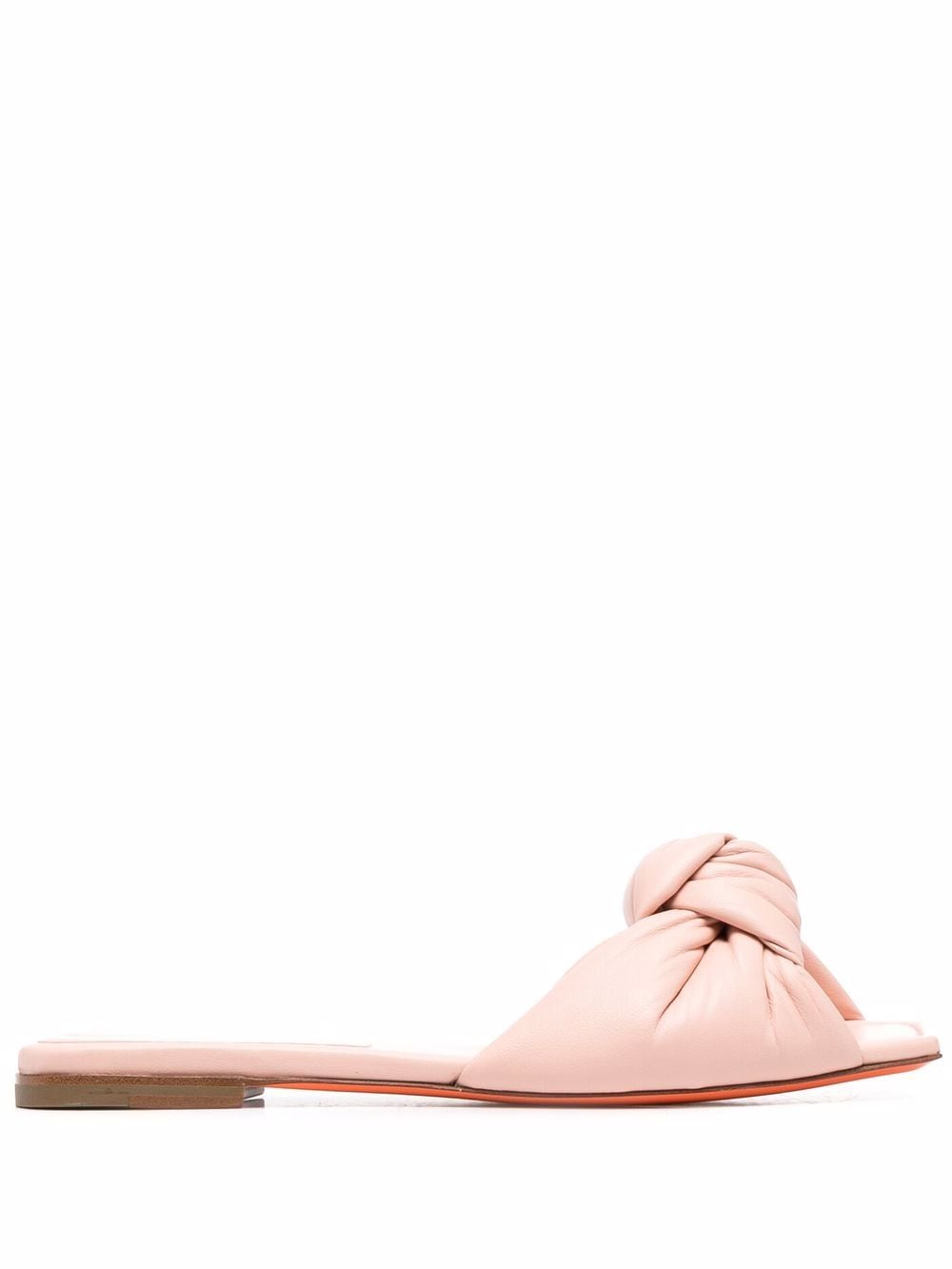 Santoni knot-detail leather sandals - Pink von Santoni