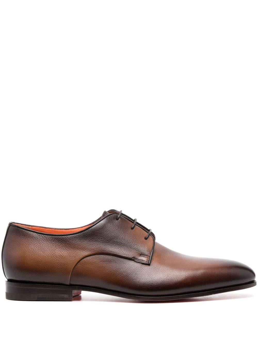 Santoni lace-up leather Derby shoes - Brown von Santoni