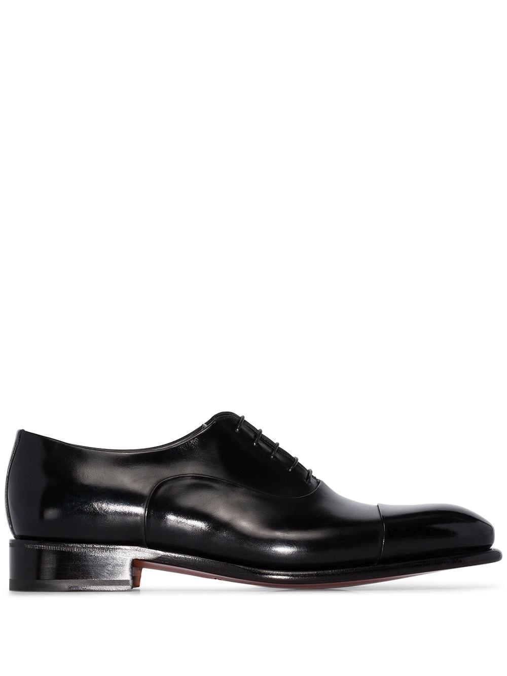 Santoni leather Oxford shoes - Black von Santoni