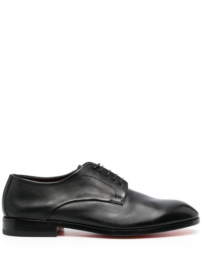 Santoni leather Derby shoes - Black von Santoni