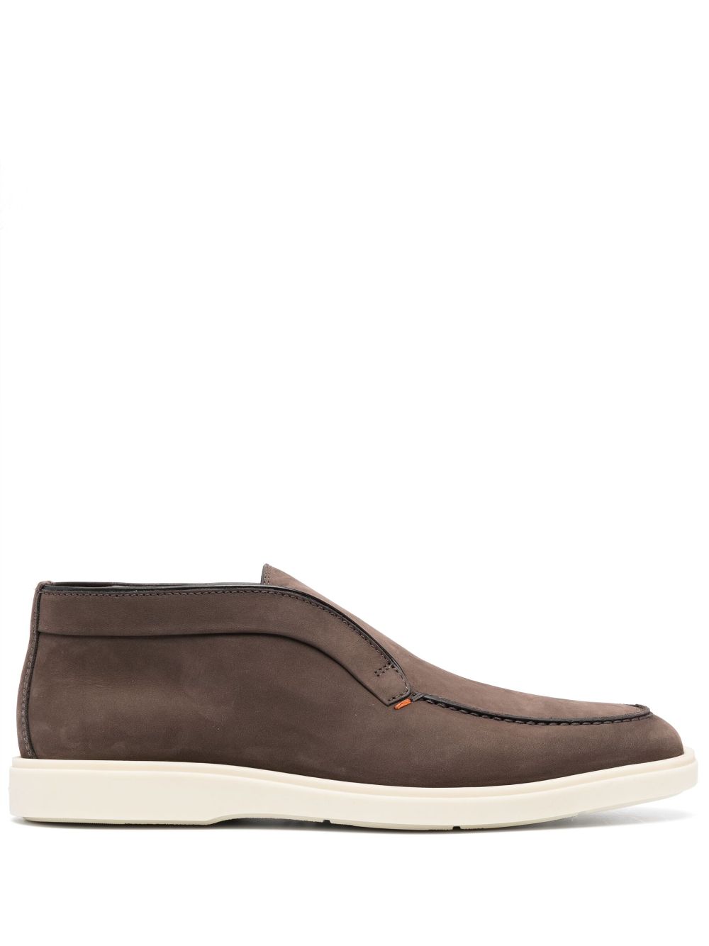 Santoni leather slip-on boots - Brown von Santoni