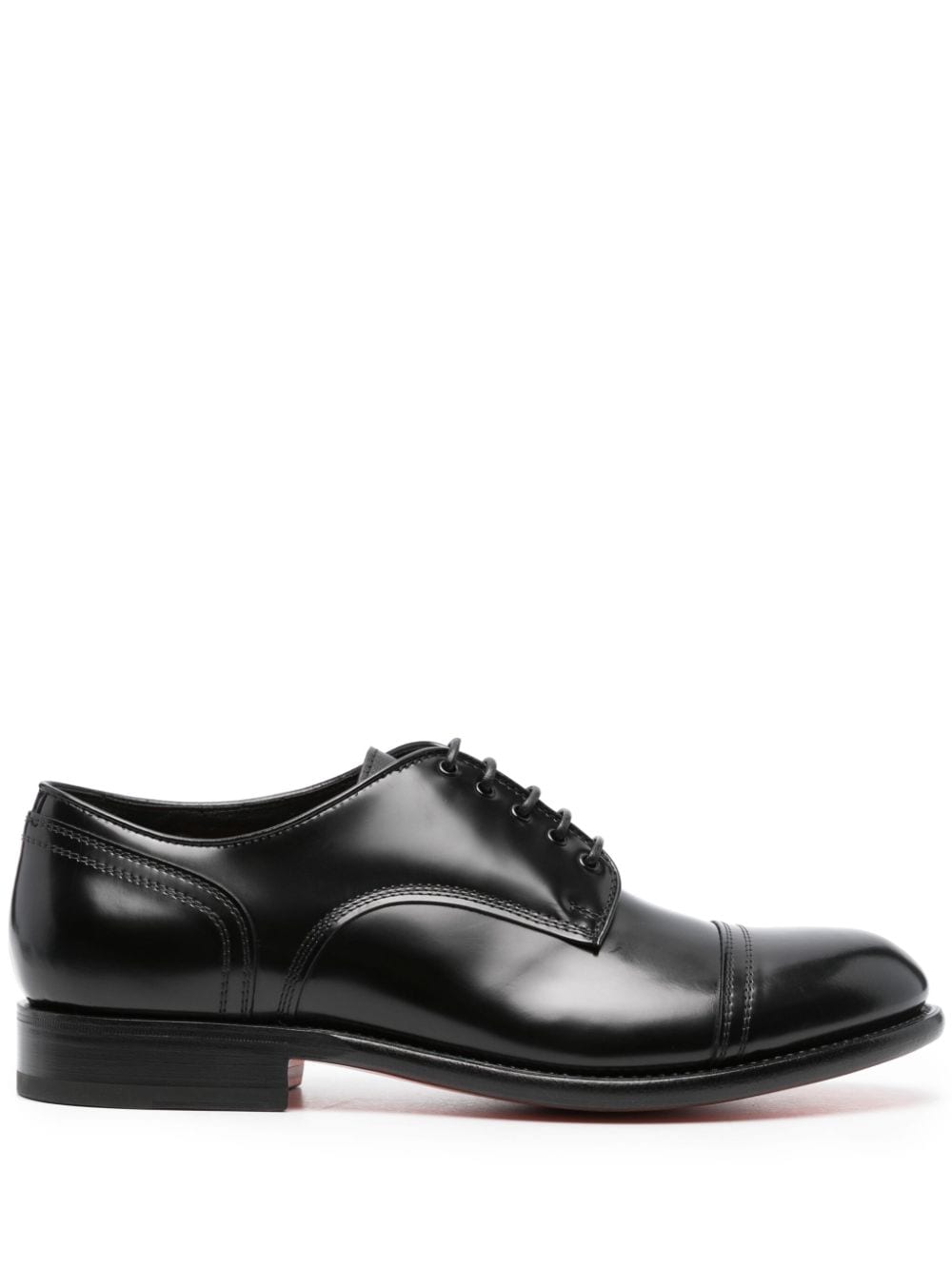 Santoni patent leather Oxford shoes - Black von Santoni