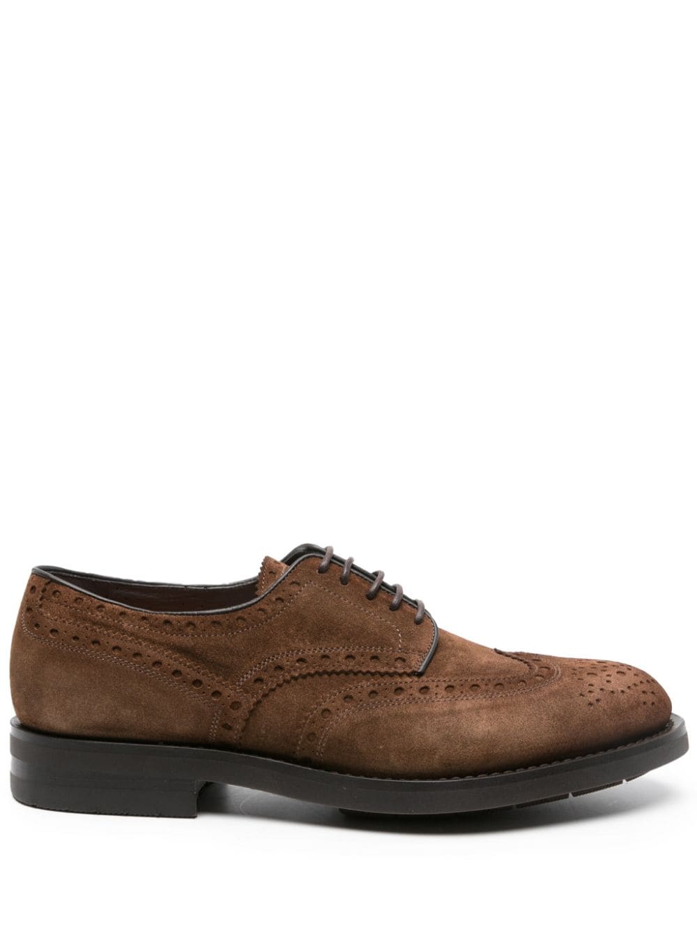 Santoni suede Derby shoes - Brown von Santoni