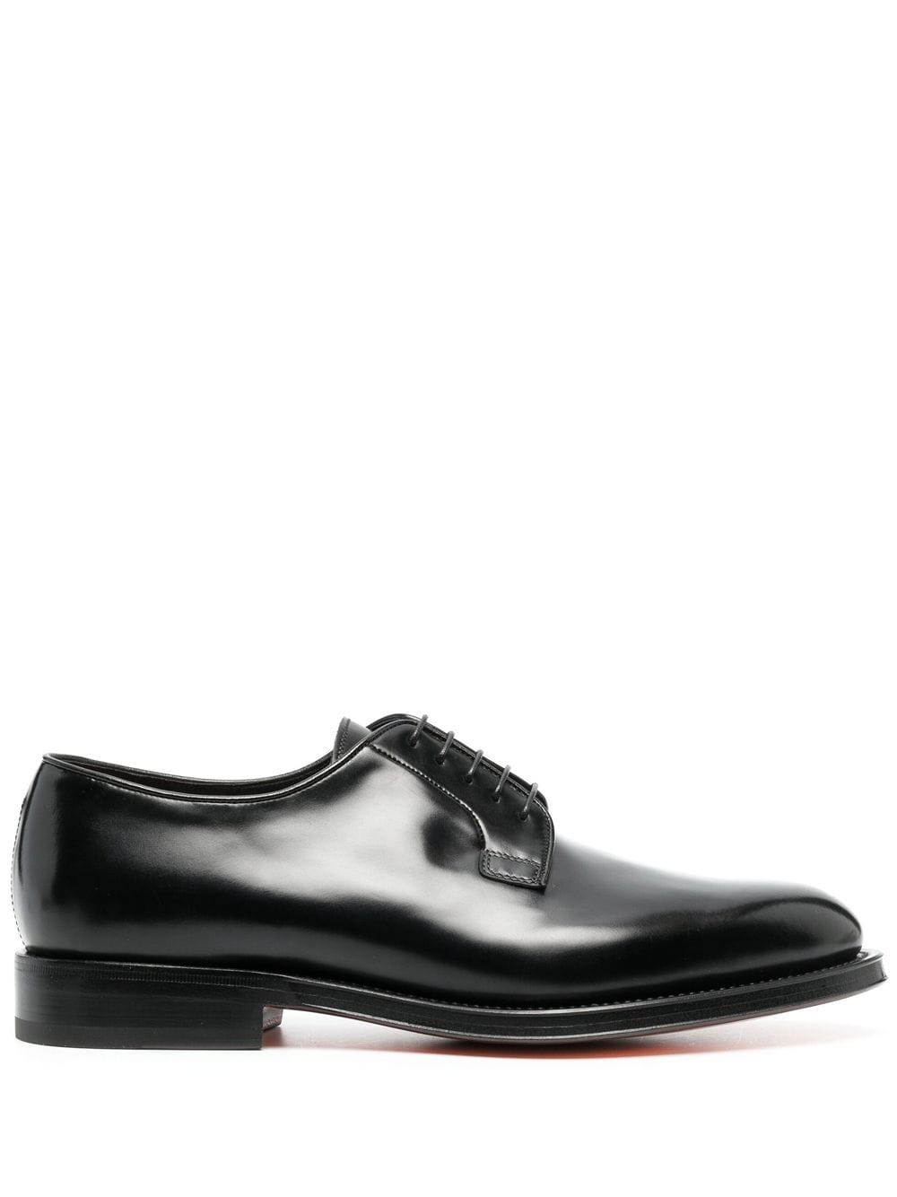 Santoni polished-leather Derby shoes - Black von Santoni