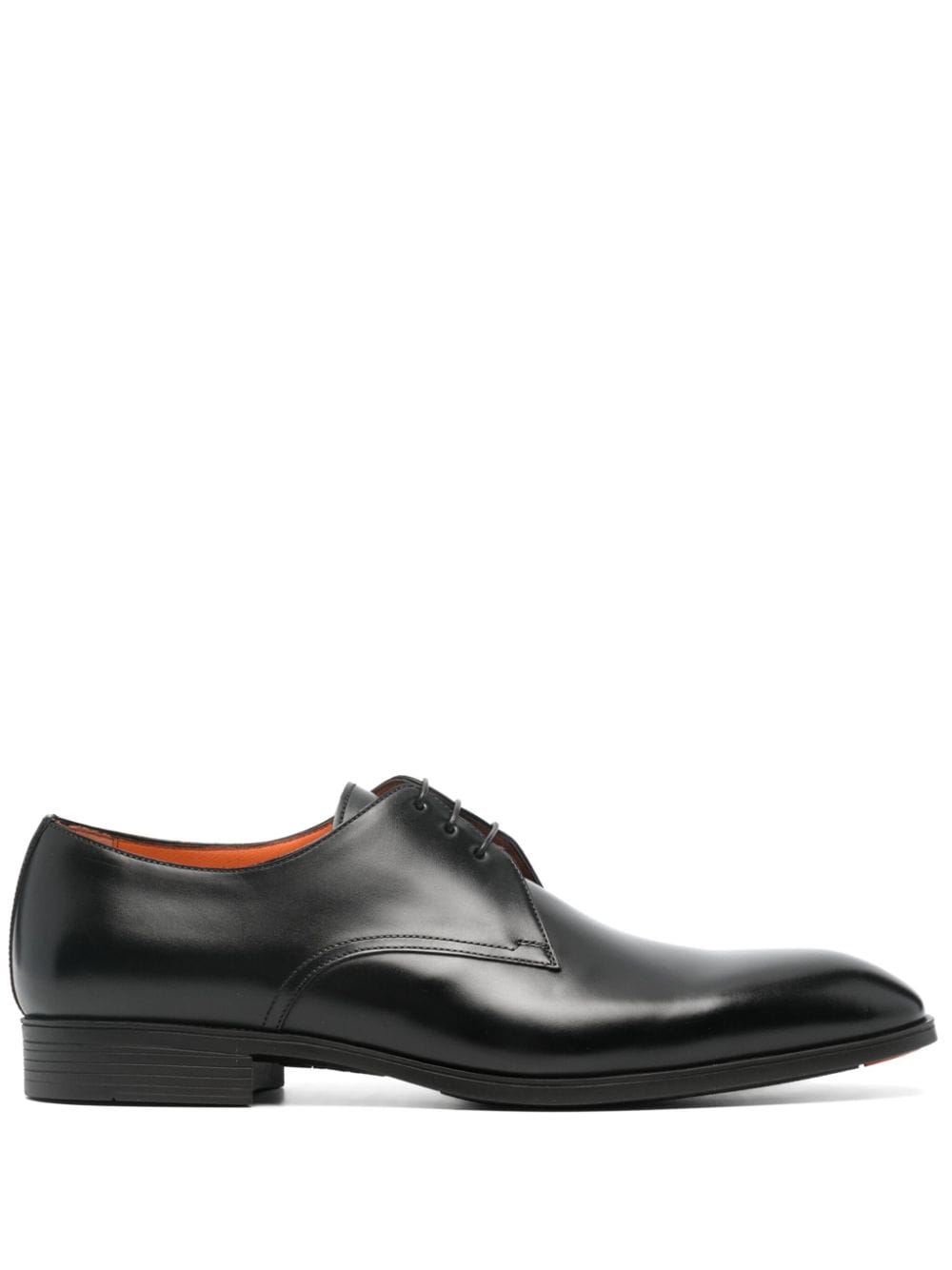 Santoni round-toe leather Oxford shoes - Black von Santoni
