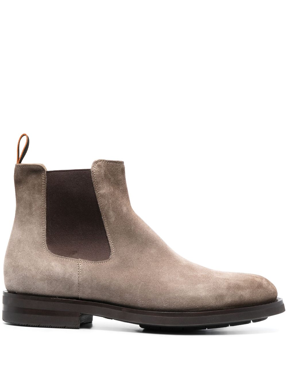 Santoni round-toe suede ankle boots - Brown von Santoni