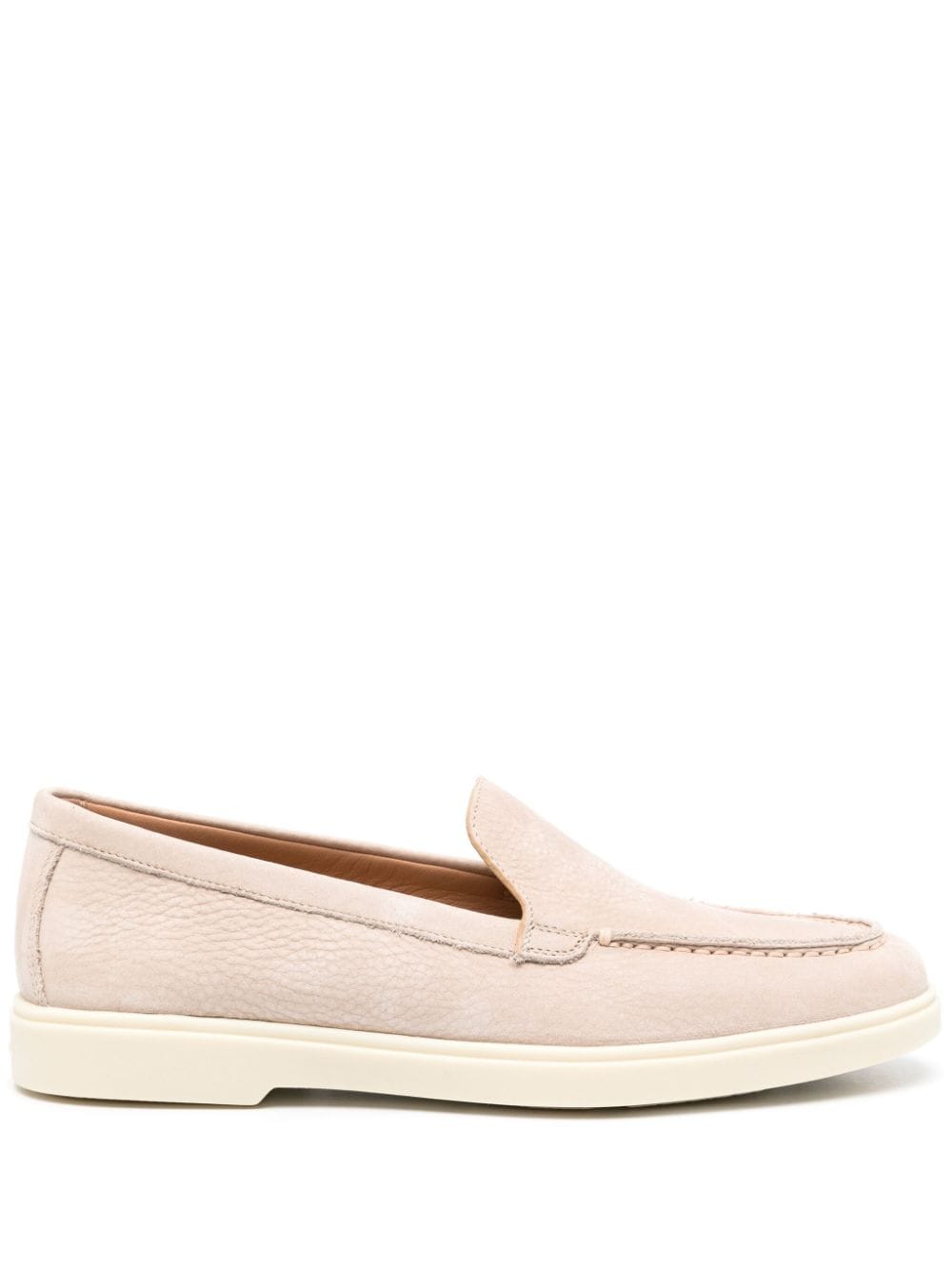 Santoni slip-on leather loafer - Neutrals von Santoni