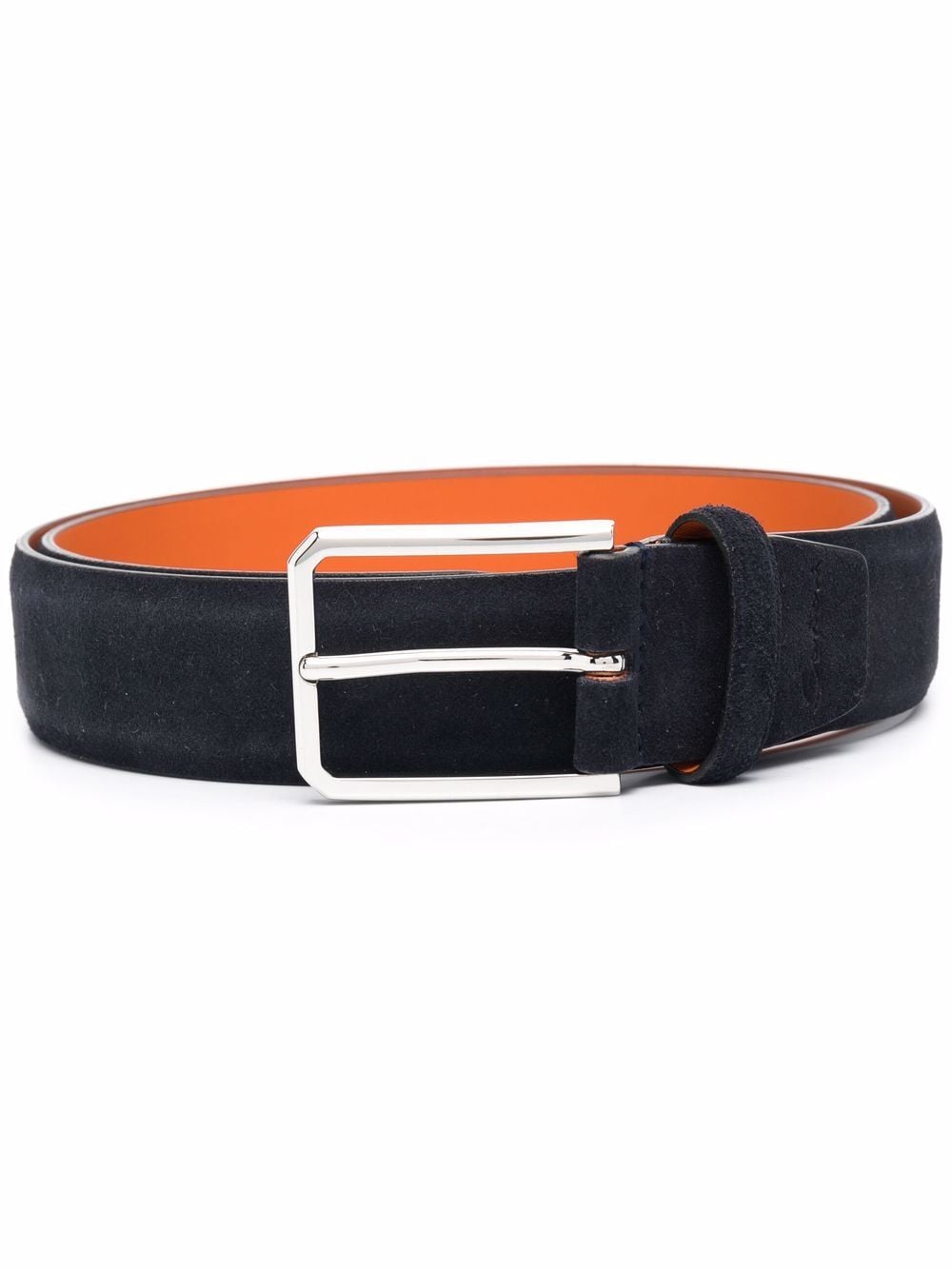 Santoni suede-leather belt - Blue von Santoni