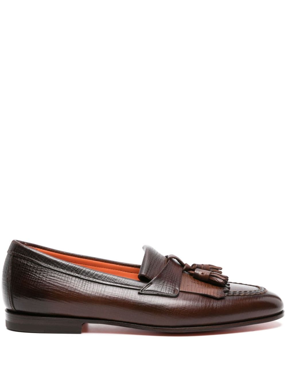 Santoni tassel-detail leather loafers - Brown von Santoni