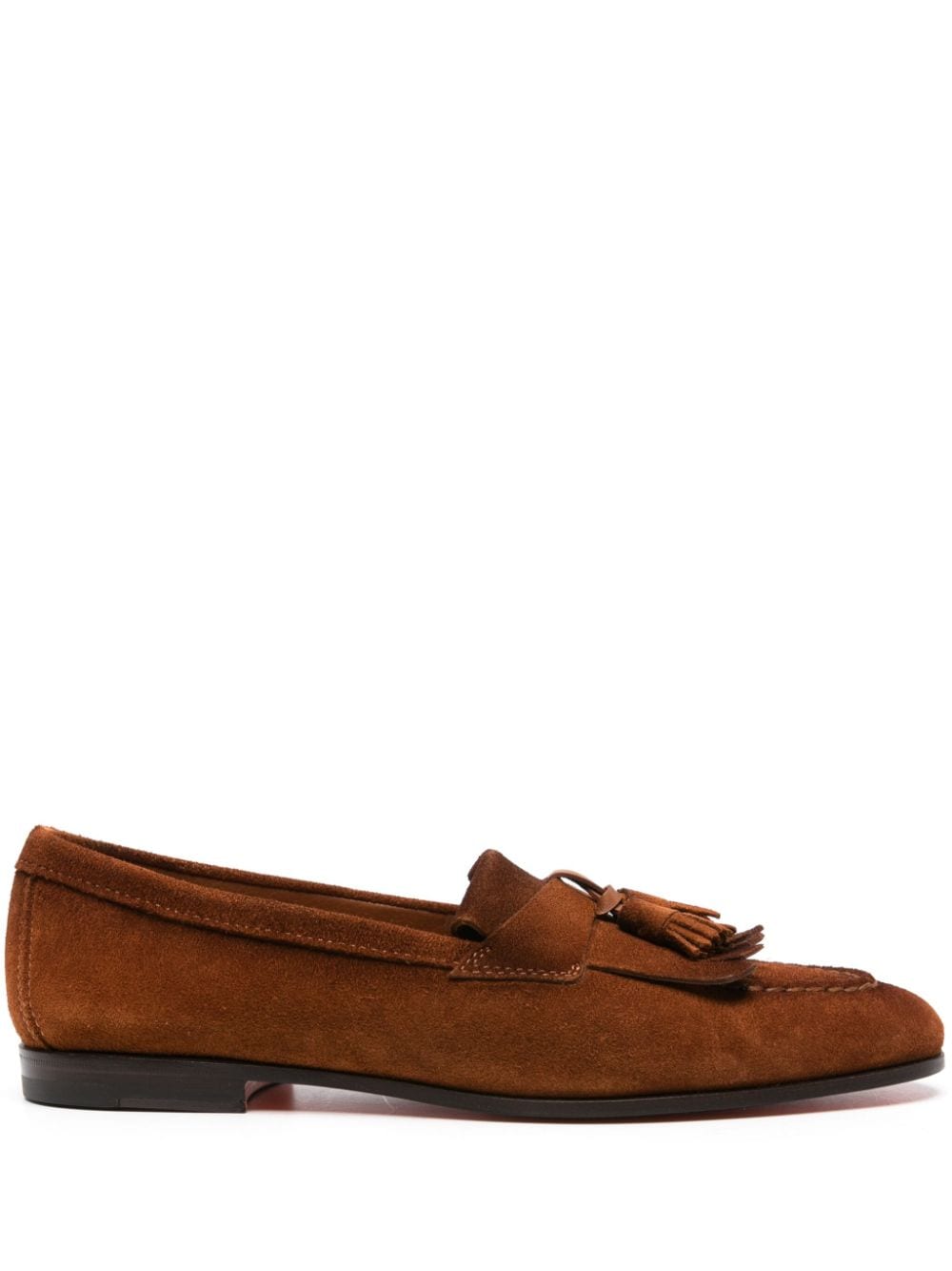 Santoni tassel-detail suede loafers - Brown von Santoni