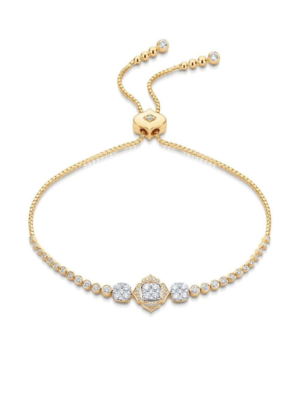 Sara Weinstock 18kt yellow gold Leela bolo diamond bracelet von Sara Weinstock