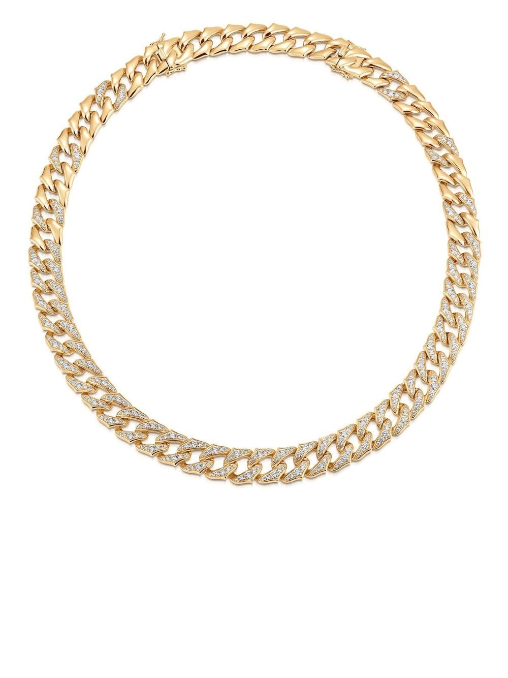 Sara Weinstock 18kt yellow gold Lucia large diamond link chain necklace von Sara Weinstock