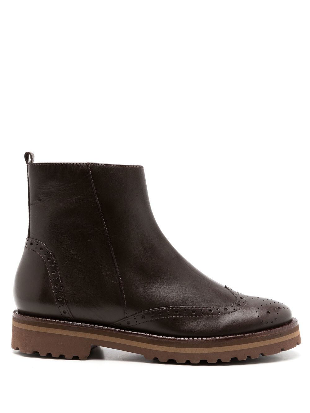 Sarah Chofakian Express brogue ankle boots - Brown von Sarah Chofakian