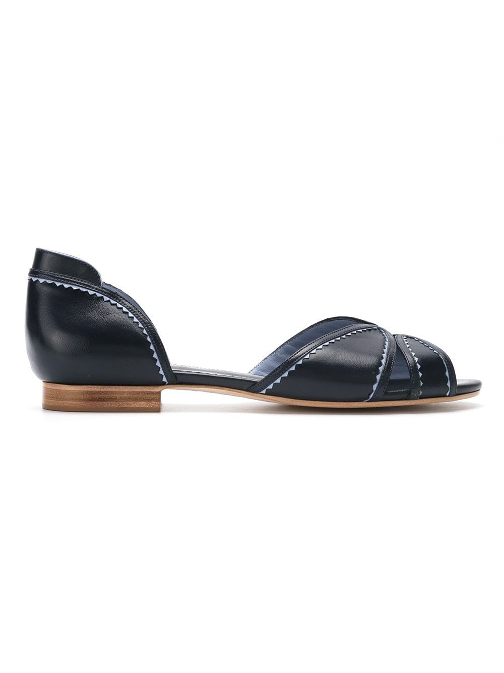 Sarah Chofakian Iberica leather flat sandals - Blue von Sarah Chofakian