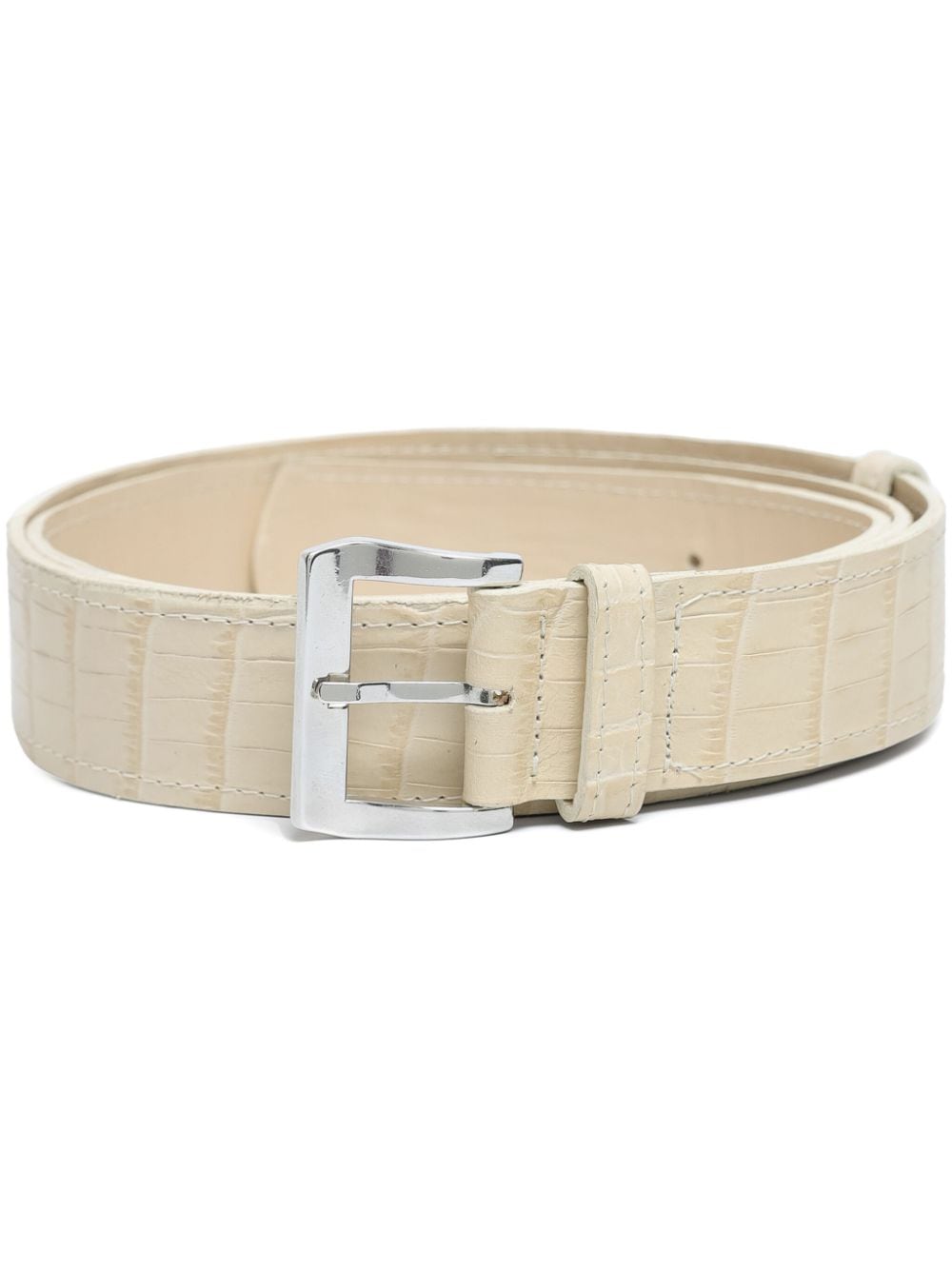 Sarah Chofakian Jenny leather belt - White von Sarah Chofakian