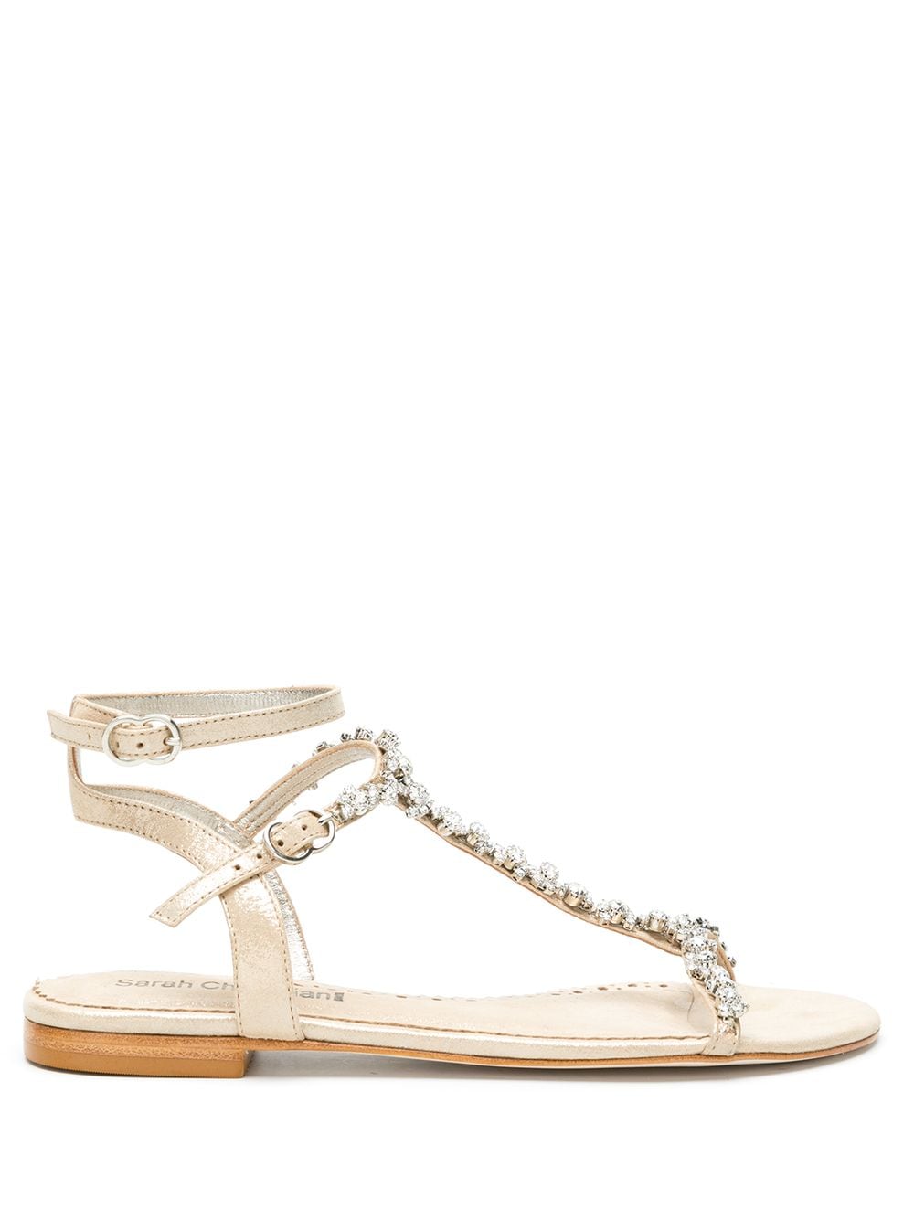 Sarah Chofakian Lumière flat sandals - Gold von Sarah Chofakian