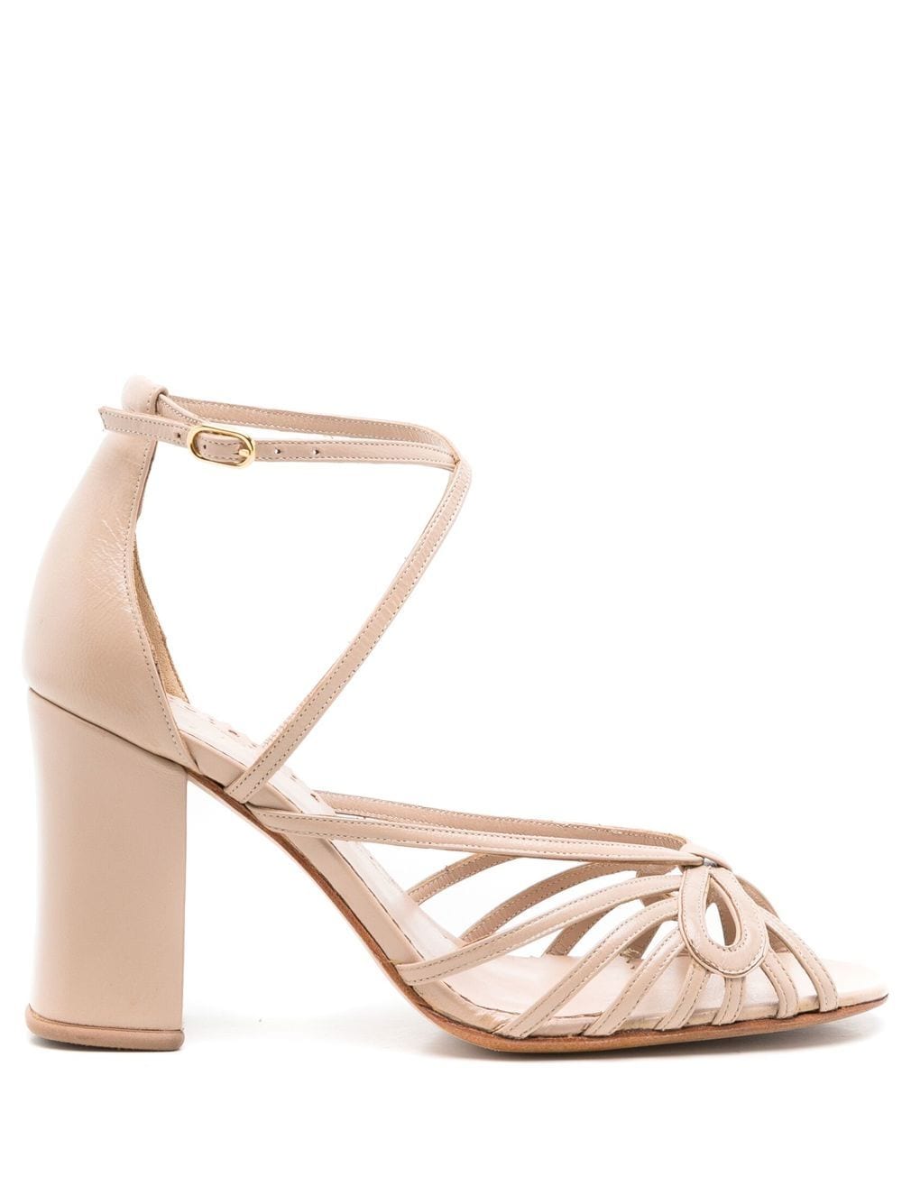 Sarah Chofakian Miuccia 75mm bow-detail sandals - Neutrals von Sarah Chofakian