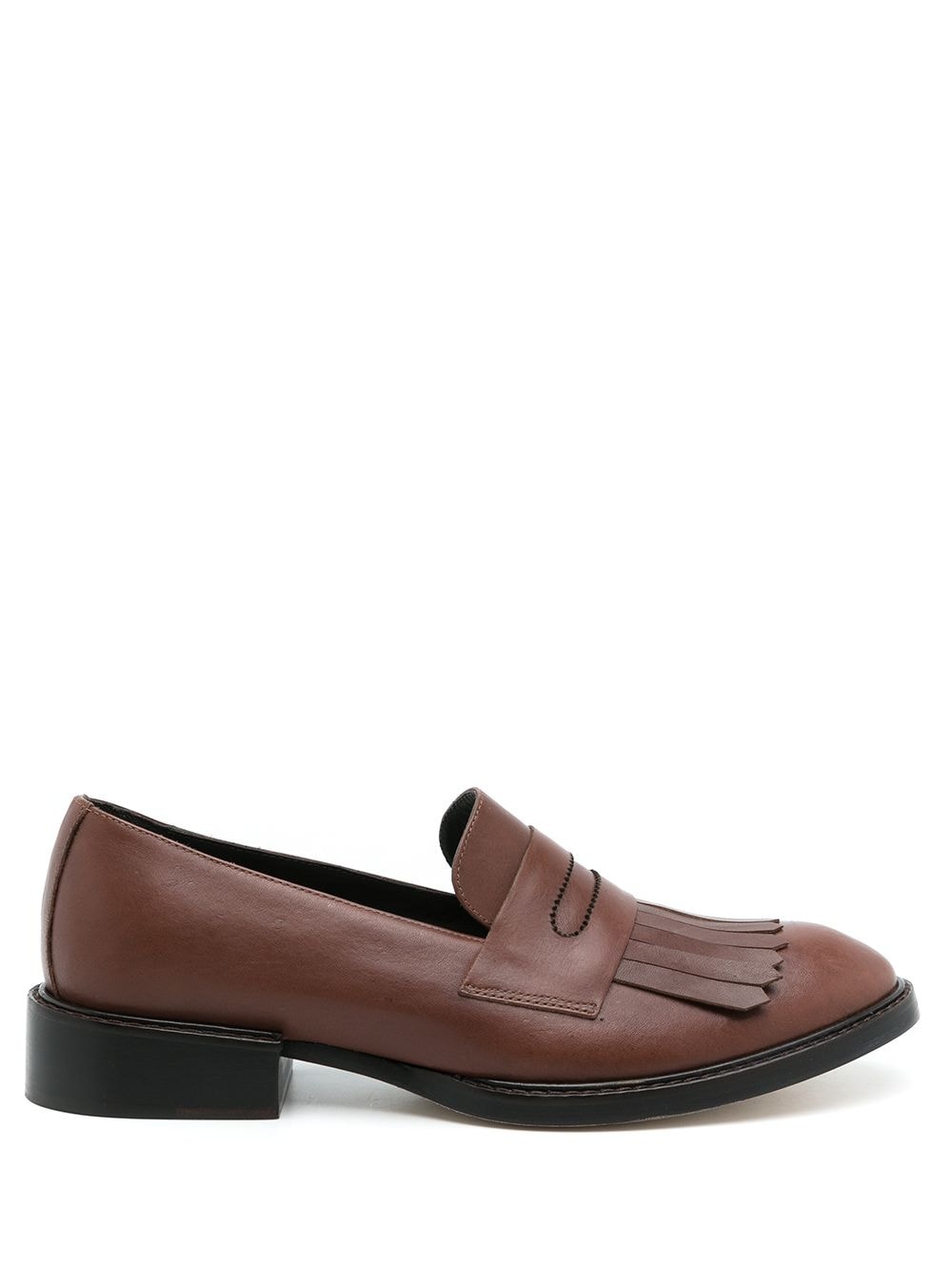 Sarah Chofakian Oxford fringed slip-on shoes - Brown von Sarah Chofakian