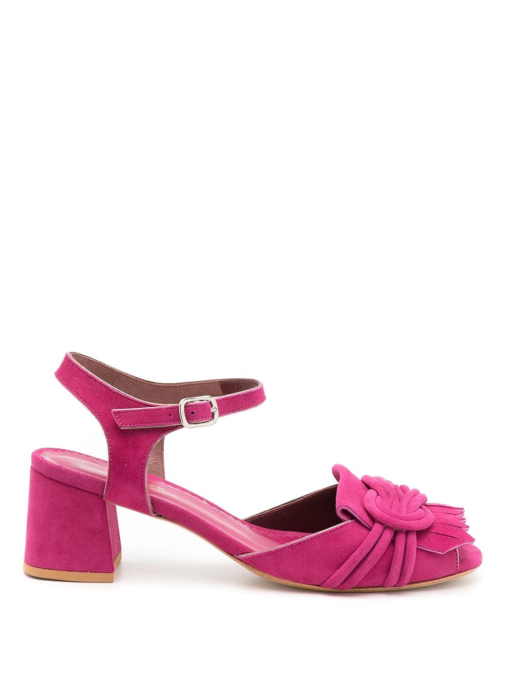 Sarah Chofakian Riviera fringed-flap sandals - Pink von Sarah Chofakian