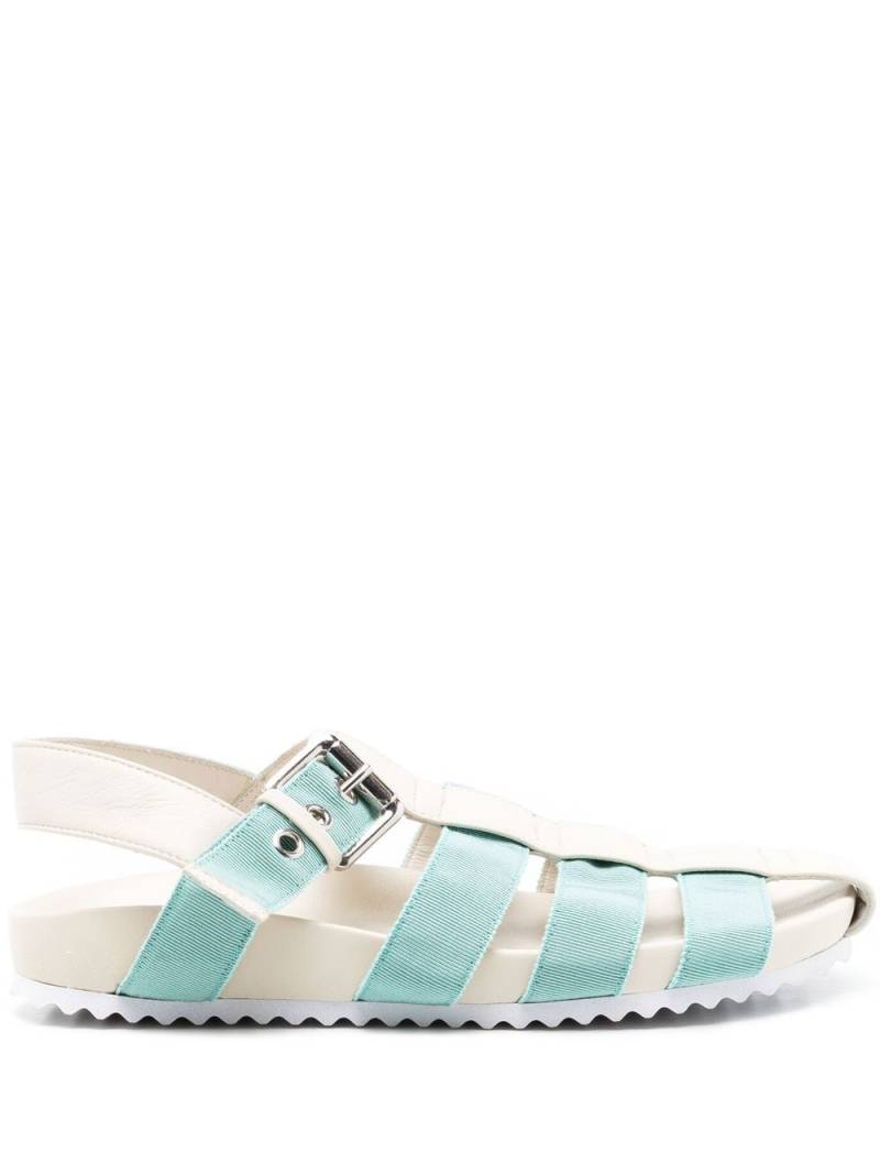 Sarah Chofakian Simpson side-buckle detail sandals - Blue von Sarah Chofakian