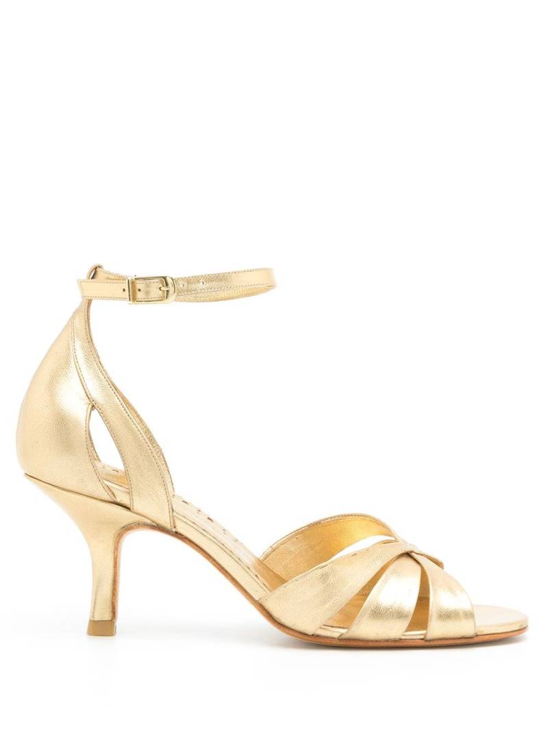 Sarah Chofakian Tunnel metallic sandals - Gold von Sarah Chofakian