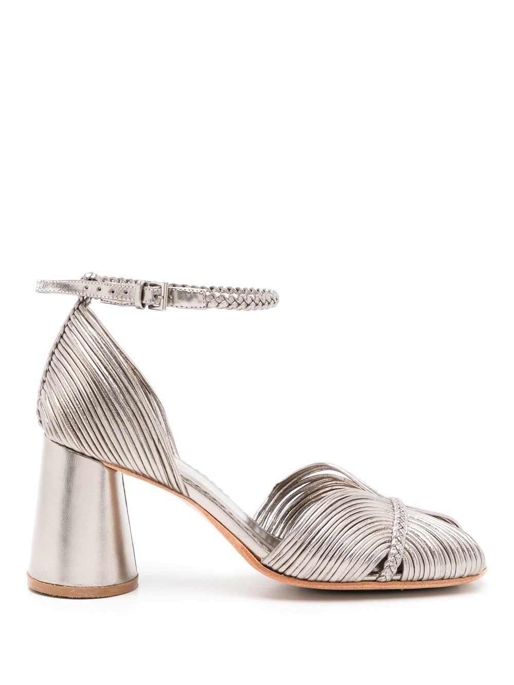 Sarah Chofakian Twiggy metallic-effect sandals - Silver von Sarah Chofakian