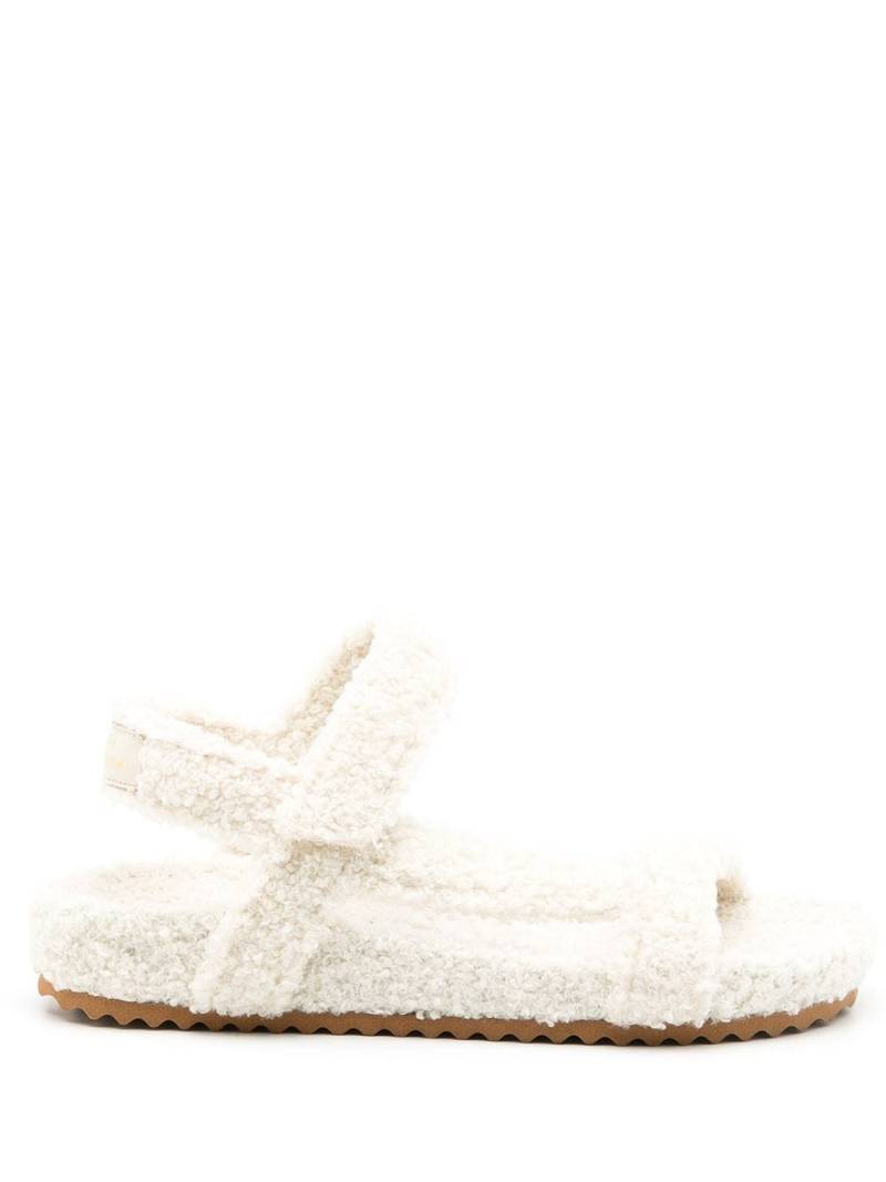Sarah Chofakian fluffy touch-strap sandals - White von Sarah Chofakian