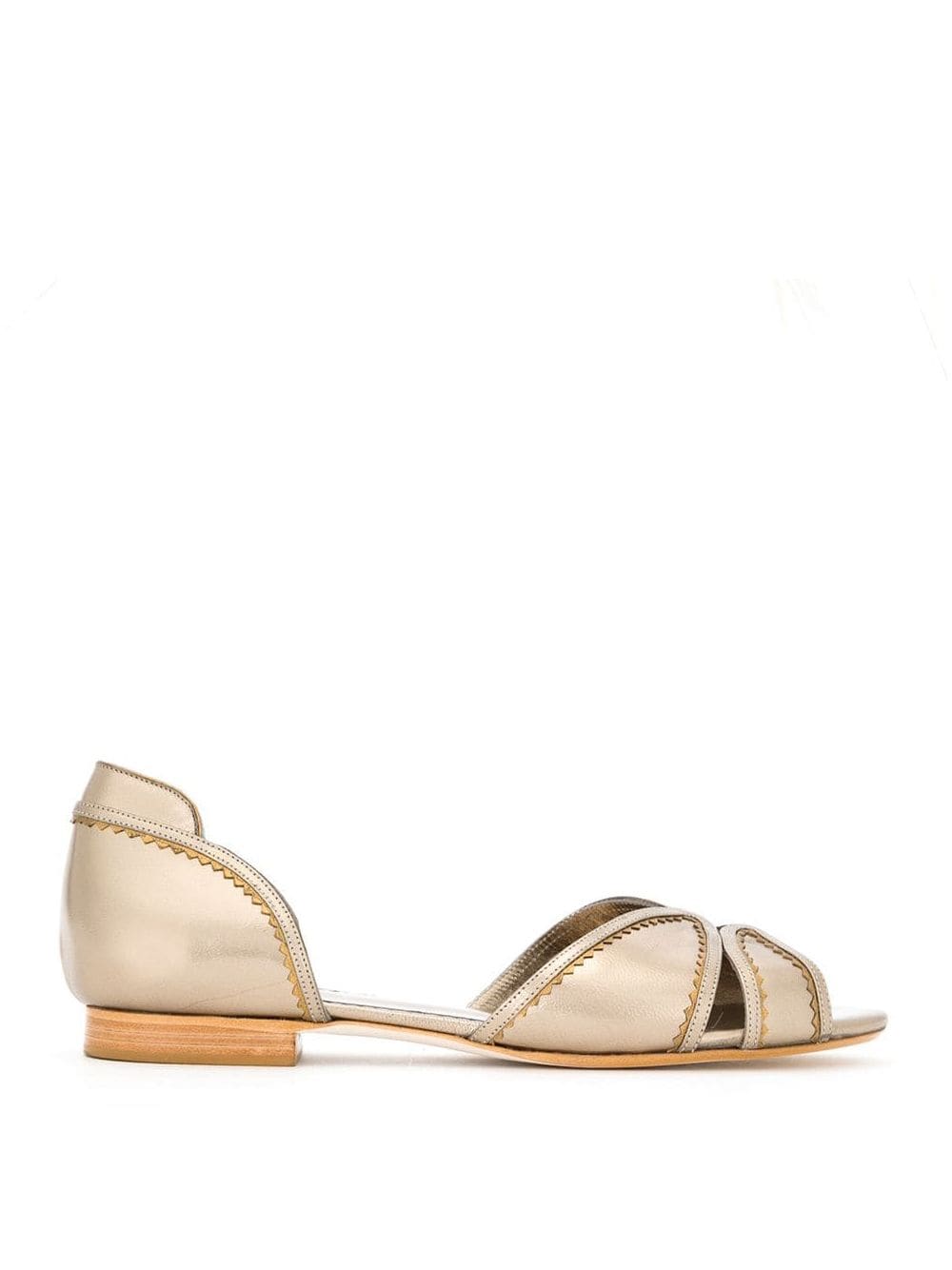 Sarah Chofakian metallic flat sandals von Sarah Chofakian