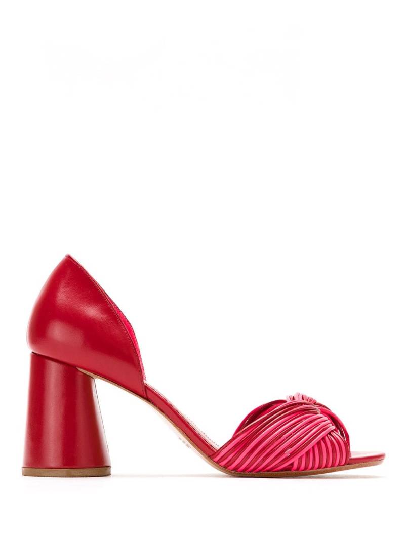 Sarah Chofakian neon leather pumps - Red von Sarah Chofakian