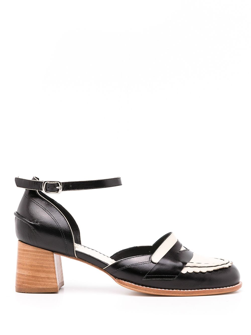 Sarah Chofakian round-toe leather sandals - Black von Sarah Chofakian