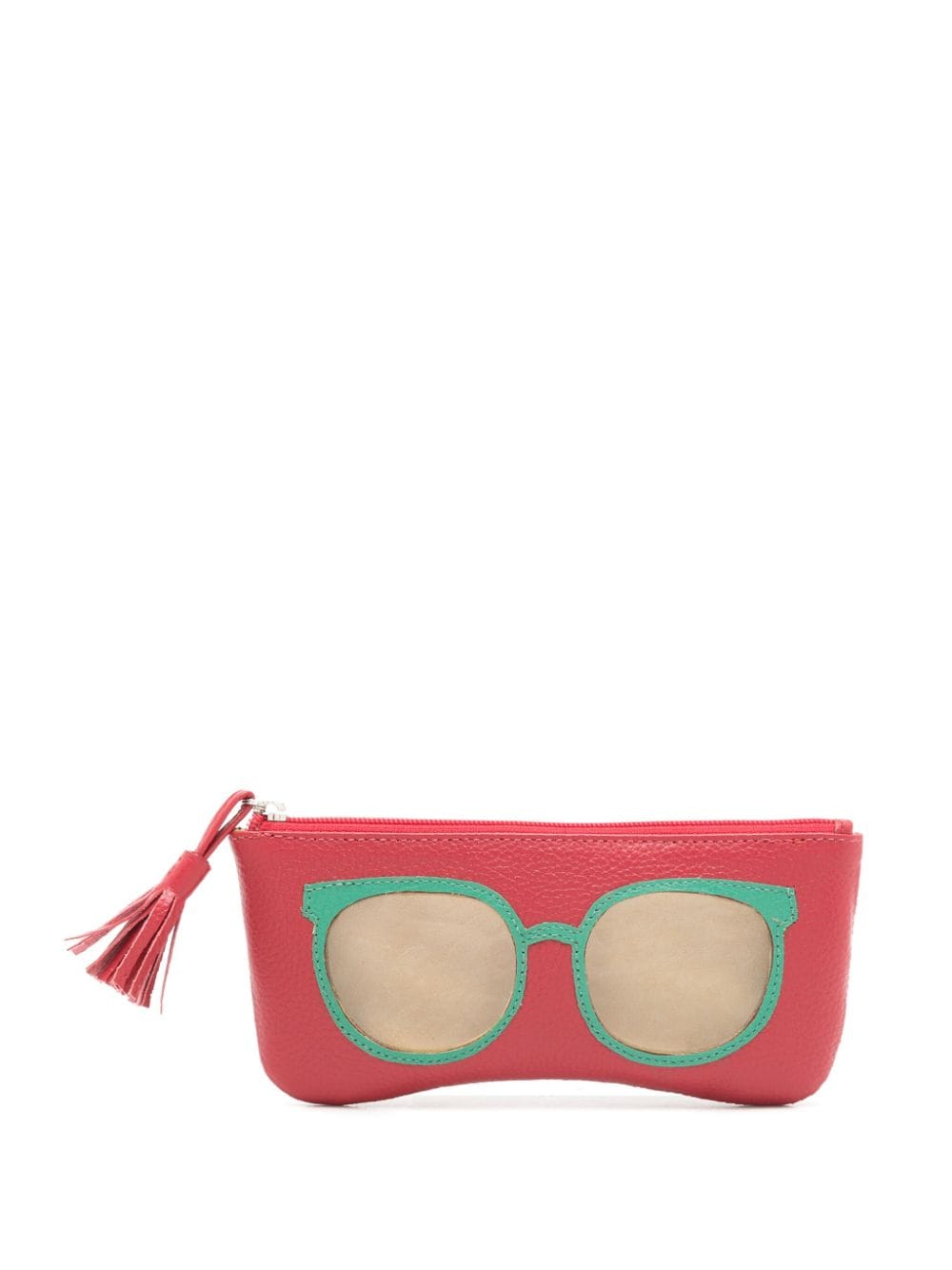 Sarah Chofakian sunglasses-print leather case - Red von Sarah Chofakian