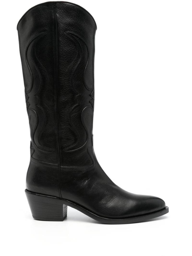 Sartore 55mm leather boots - Black von Sartore