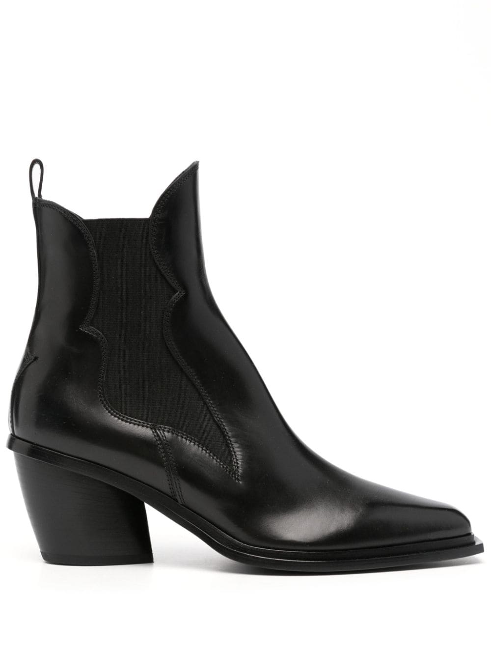 Sartore Western-style leather boots - Black von Sartore