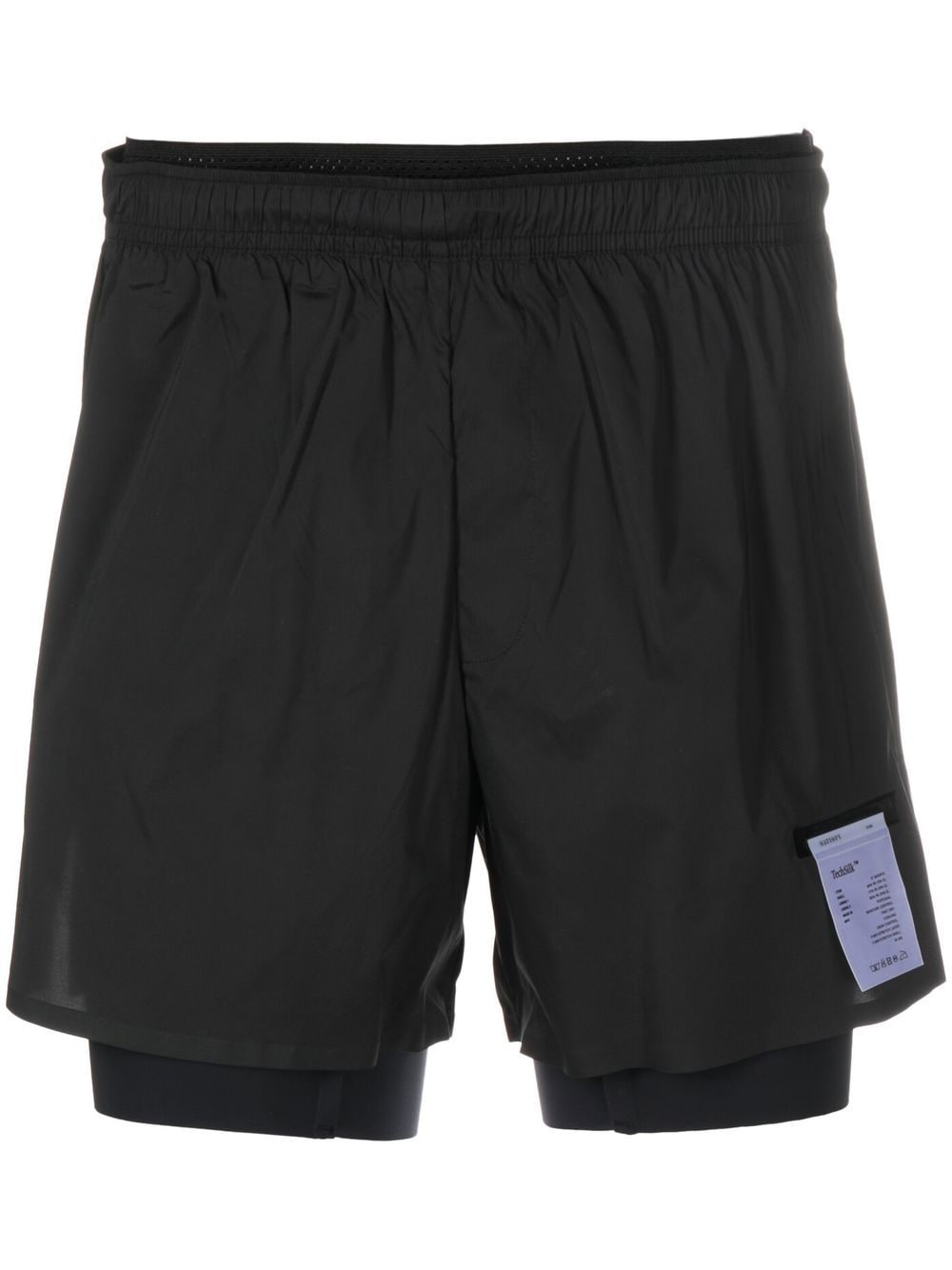 Satisfy TechSilk™ 8" running shorts - Black von Satisfy