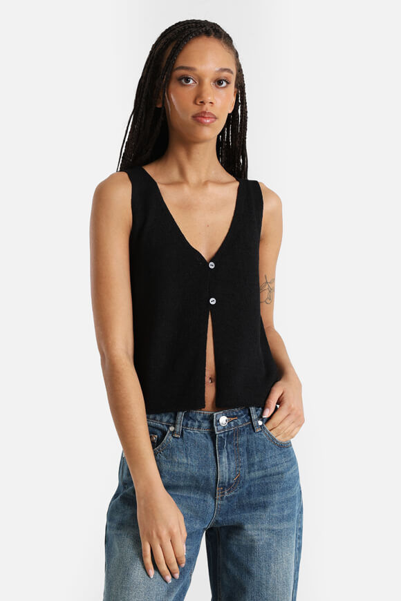 Savage Honey Crop Strickbluse | Schwarz | Damen  | M von Savage Honey