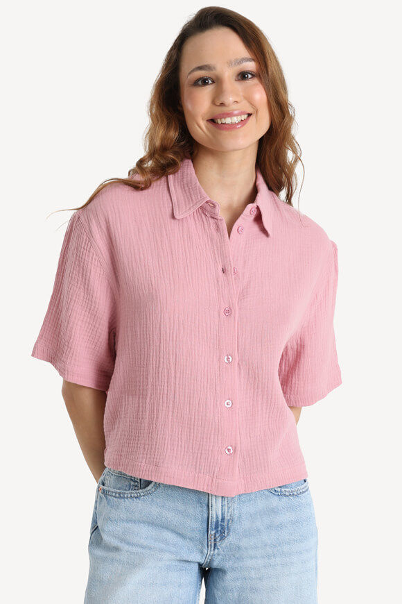 Savage Honey Musselin Crop Hemd | Altrosa | Damen  | XXS von Savage Honey