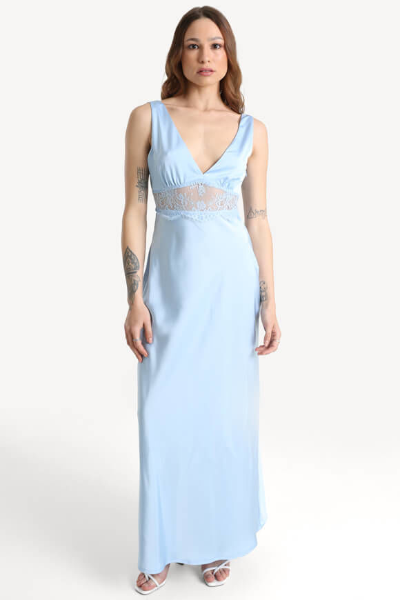 Savage Honey Satin Maxikleid | Hellblau | Damen  | M von Savage Honey
