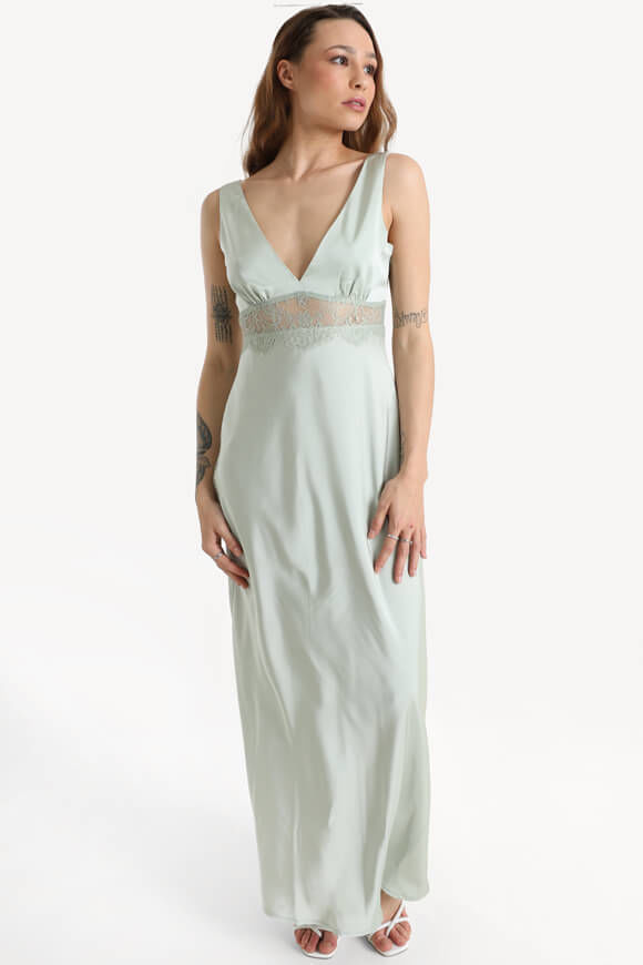 Savage Honey Satin Maxikleid | Sage | Damen  | M von Savage Honey