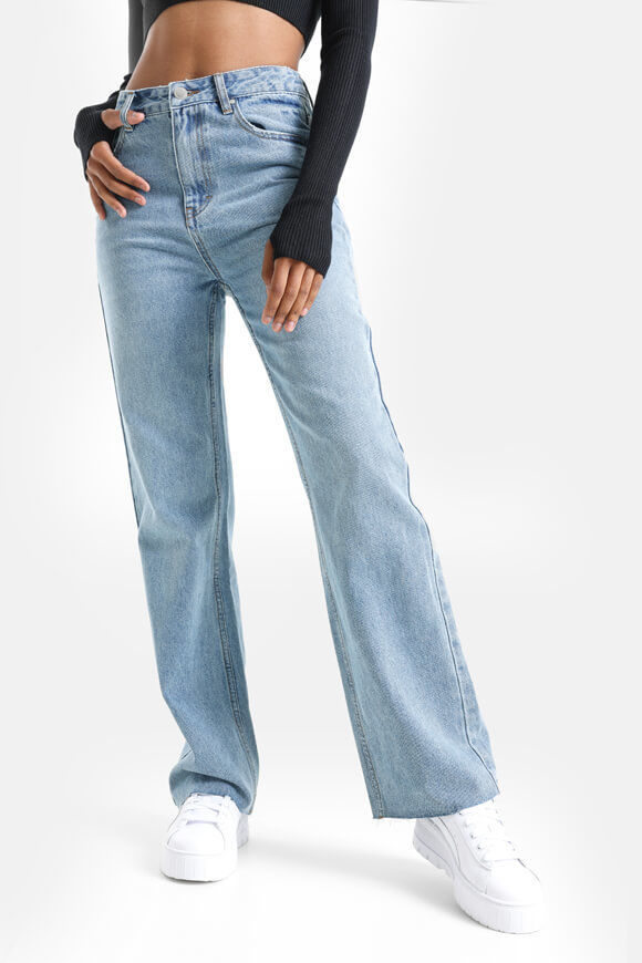 Savage Honey Straight Fit Jeans | Light Blue | Damen  | 38 von Savage Honey