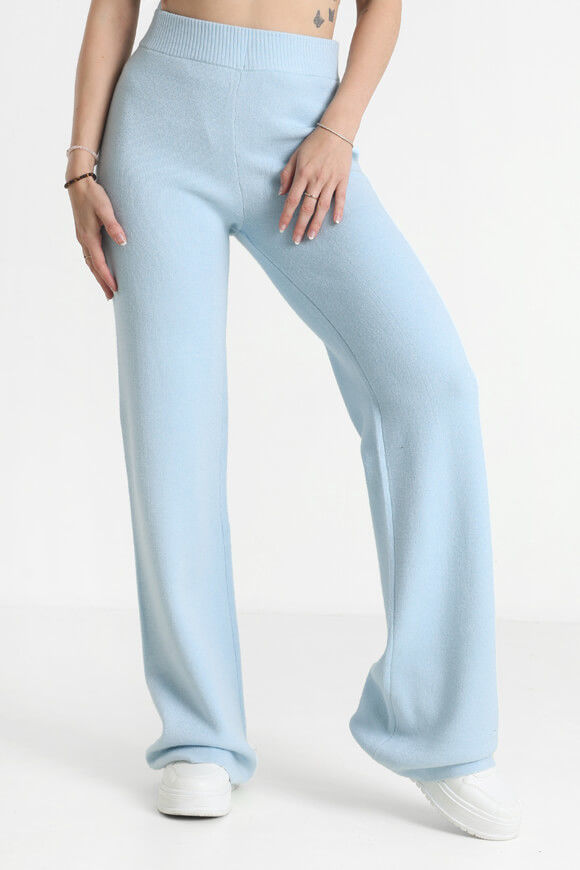 Savage Honey Wide Leg Strickhose | Hellblau | Damen  | L von Savage Honey